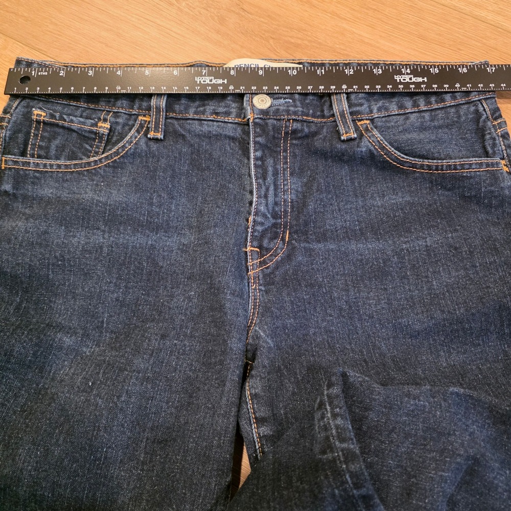 Gap Pencil Cut Stretch Jeans Womens 12 Reg Dark Wash Straight Leg Indigo Denim - Picture 5 of 10